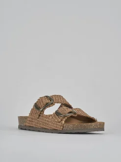 New Ciabatta tacco 1 cm tessuto Donna Ciabatte