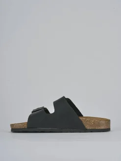 Hot Ciabatta tacco 1 cm nabuk Donna Ciabatte