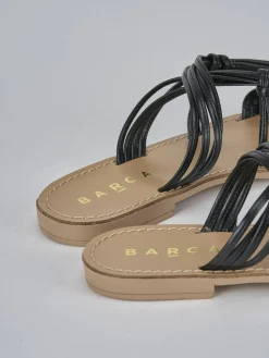 Outlet Ciabatta tacco 1 cm pelle Donna Ciabatte