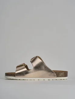 Discount Ciabatta tacco 1 cm laminato Donna Ciabatte