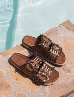 Outlet Ciabatte pelle Donna Ciabatte