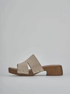 Best Ciabatte tacco 3cm camoscio Donna Ciabatte