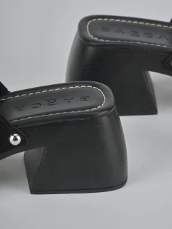 Ciabatte tacco 6cm camoscio Donna Ciabatte