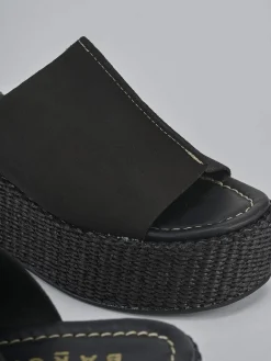 Best Ciabatte tacco 7cm camoscio Donna Ciabatte