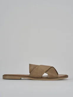 Best Ciabatte tacco 1cm camoscio Donna Ciabatte