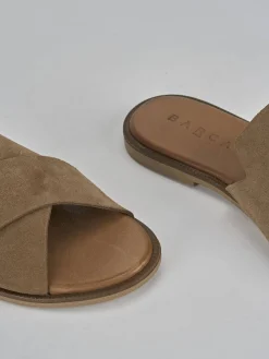 Best Ciabatte tacco 1cm camoscio Donna Ciabatte