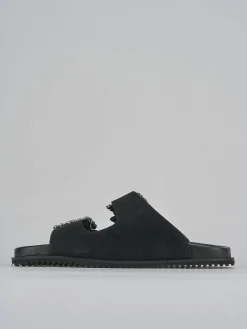 New Ciabatte tacco 1cm camoscio Donna Ciabatte