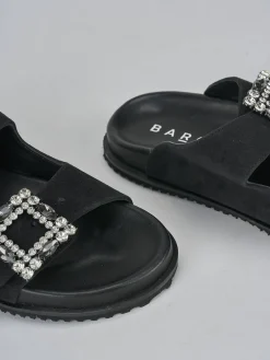 New Ciabatte tacco 1cm camoscio Donna Ciabatte