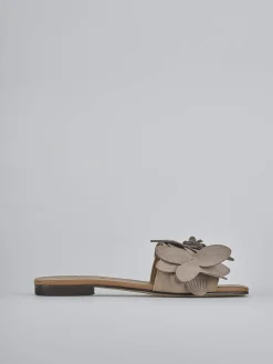 Discount Ciabatte tacco 1cm camoscio Donna Ciabatte