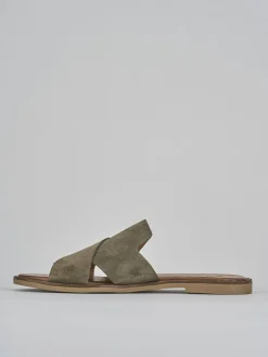 Best Ciabatte tacco 1cm camoscio Donna Ciabatte