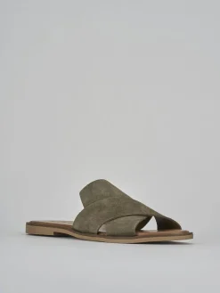 Best Ciabatte tacco 1cm camoscio Donna Ciabatte