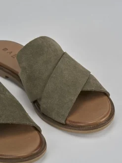 Best Ciabatte tacco 1cm camoscio Donna Ciabatte