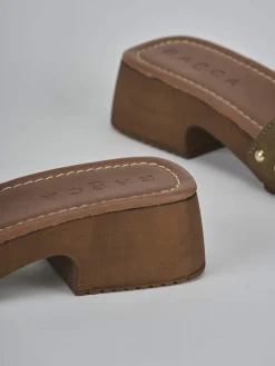 Hot Ciabatte tacco 3cm camoscio Donna Ciabatte