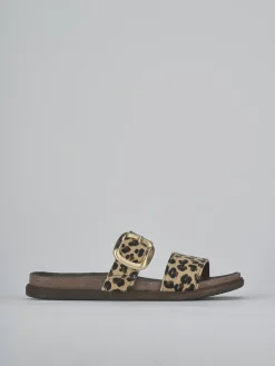 Outlet Ciabatte tacco 1cm cavallino Donna Ciabatte