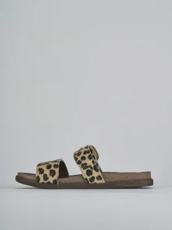 Outlet Ciabatte tacco 1cm cavallino Donna Ciabatte