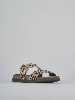 Outlet Ciabatte tacco 1cm cavallino Donna Ciabatte