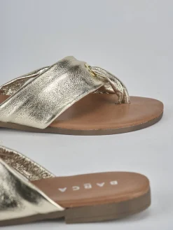 Outlet Ciabatte tacco 1cm laminato Donna Ciabatte