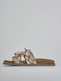 Clearance Ciabatte tacco 1cm laminato Donna Ciabatte