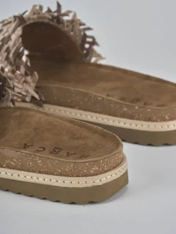 Sale Ciabatte tacco 1cm laminato Donna Ciabatte