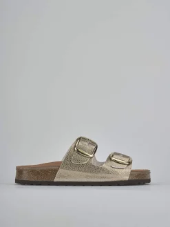 Outlet Ciabatte tacco 1cm laminato Donna Ciabatte