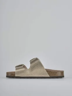 Outlet Ciabatte tacco 1cm laminato Donna Ciabatte