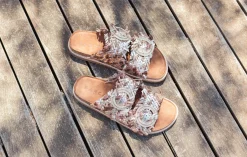 Ciabatte tacco 1cm laminato Donna Ciabatte