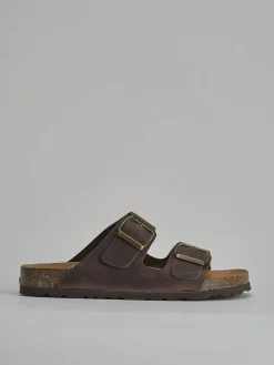 Hot Ciabatte tacco 1cm nabuk testa Donna Ciabatte