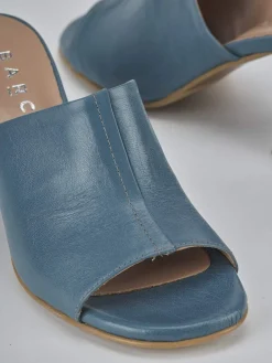 Sale Ciabatte tacco 7cm pelle Donna Ciabatte