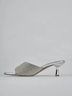 Sale Ciabatte tacco 6cm pelle Donna Ciabatte