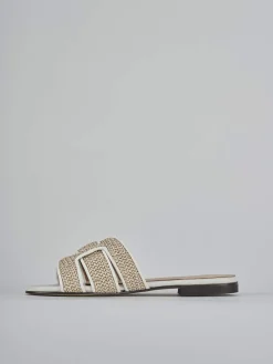 Outlet Ciabatte tacco 1cm pelle Donna Ciabatte