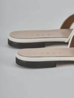 Outlet Ciabatte tacco 1cm pelle Donna Ciabatte