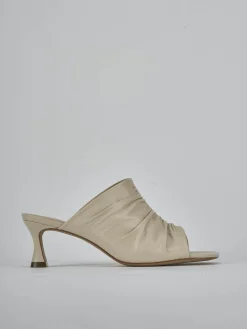 Online Ciabatte tacco 6cm pelle Donna Ciabatte