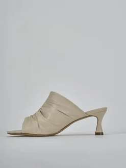 Online Ciabatte tacco 6cm pelle Donna Ciabatte