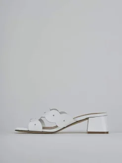 Outlet Ciabatte tacco 5cm pelle Donna Ciabatte