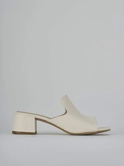 Ciabatte tacco 5cm pelle Donna Ciabatte