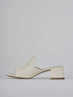 Ciabatte tacco 5cm pelle Donna Ciabatte