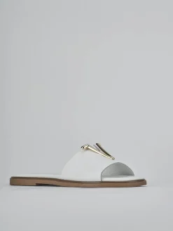 Clearance Ciabatte tacco 1cm pelle Donna Ciabatte