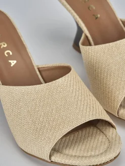 Best Ciabatte tacco 8cm pelle Donna Ciabatte