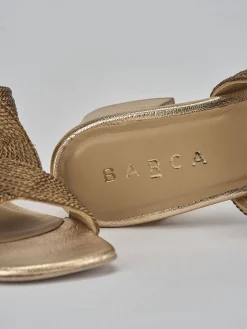 Clearance Ciabatte tacco 5cm pelle Donna Ciabatte