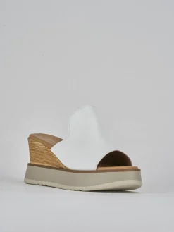 New Ciabatte tacco 9cm pelle Donna Ciabatte