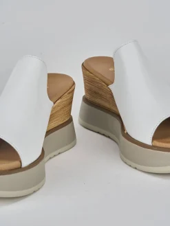 New Ciabatte tacco 9cm pelle Donna Ciabatte