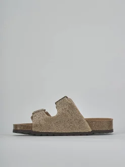 Clearance Ciabatte tacco 1cm pelle Donna Ciabatte