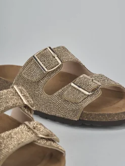 Clearance Ciabatte tacco 1cm pelle Donna Ciabatte