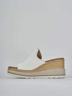 Online Ciabatte tacco 9cm pelle Donna Ciabatte