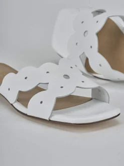 Clearance Ciabatte tacco 1cm pelle Donna Ciabatte