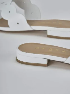 Clearance Ciabatte tacco 1cm pelle Donna Ciabatte