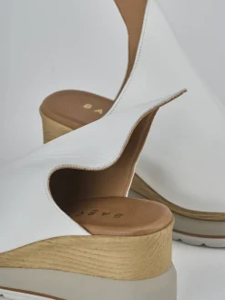 Online Ciabatte tacco 10cm pelle Donna Ciabatte