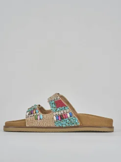 Best Ciabatte tacco 1cm pelle Donna Ciabatte