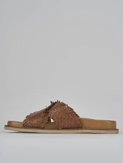 Outlet Ciabatte tacco 1cm pelle Donna Ciabatte