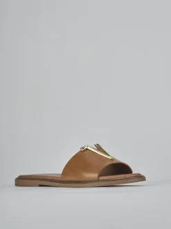 Hot Ciabatte tacco 1cm pelle Donna Ciabatte